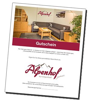 Voucher Hotel Garni Alpenhof